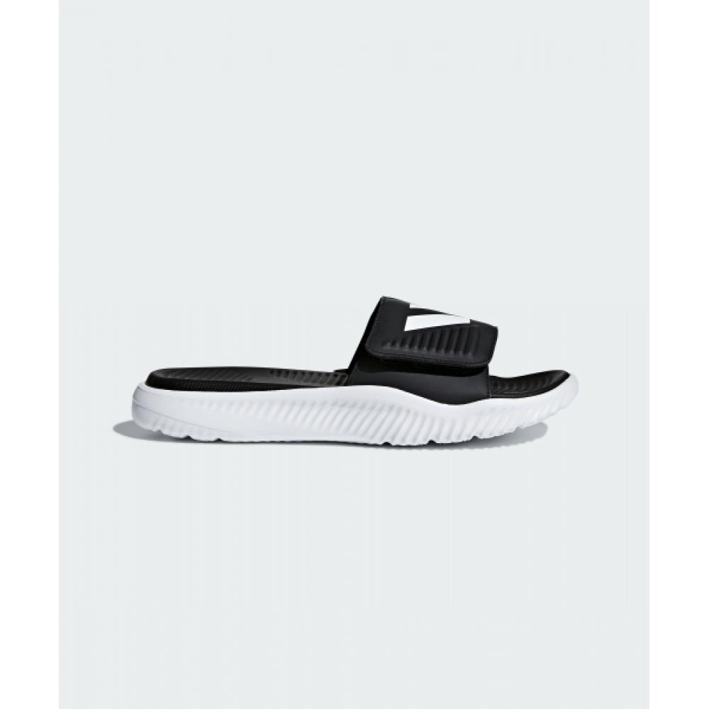 

Adidas Alpha Bounce Slides Black White Ba8775 235
