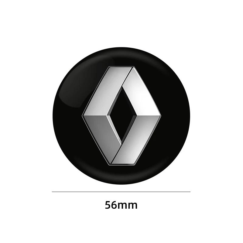 For Renault Clio Laguna 2 Megane 2 3 Duster Logan Captur 4pcs 56/60mm Car Wheel Center Hub Cap Badge Emblem Decal SS1