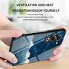 For Oppo A5 5G Case Starry Sky Pattern Tempered Glass Phone Cover