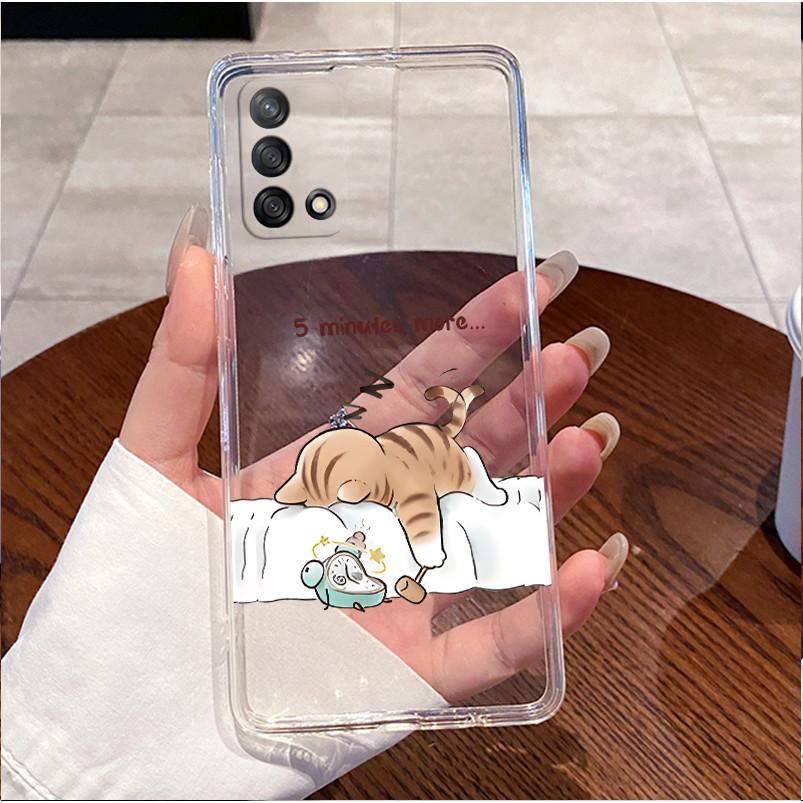 Case For Oppo A74 CPH2219 A95 CPH2365 A74 5G CPH2197 Back Cover Clear Luxury Cute Love Rabbit Funny Soft TPU Silicone Phone Case