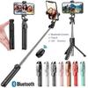Stick selfie portabil extensibil Telecomandă Bluetooth Trepied autodeclanșator integrat Trepied Suport pentru telefon mobil Telecomandă pentru selfie-uri