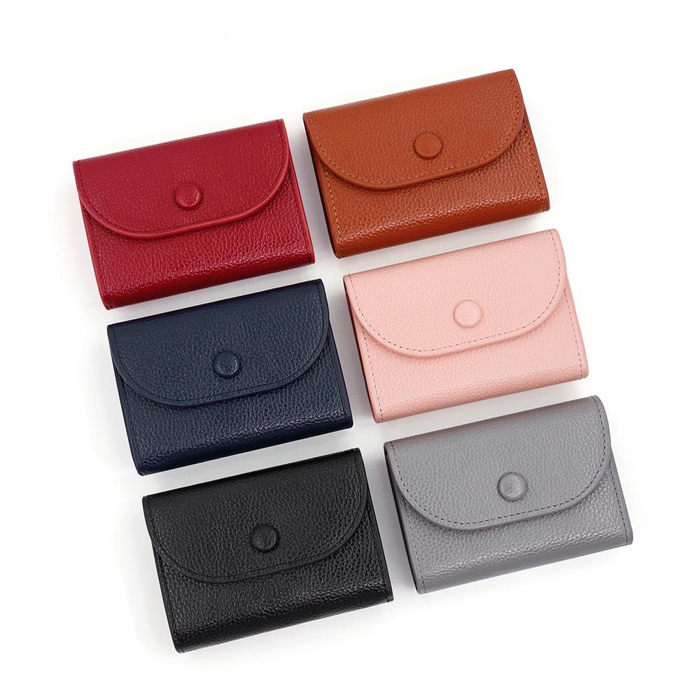 Simple & Portable Coin Pouch: Soft Lychee Texture, Large Capacity for Change & Cards