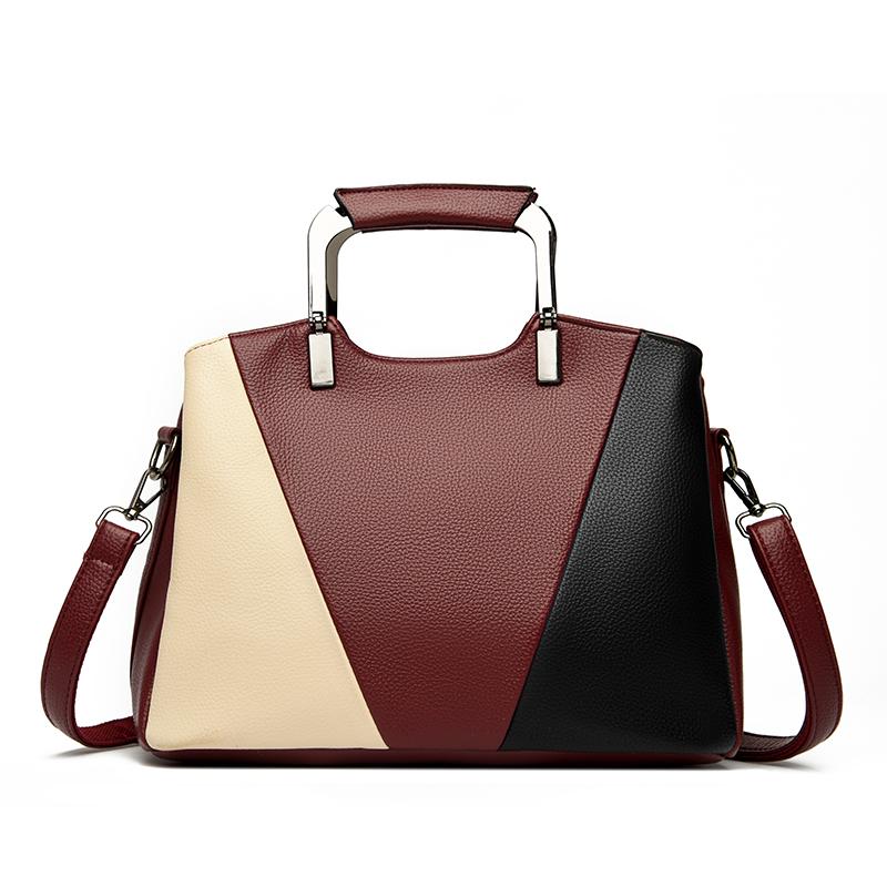 

Fashion Splicing Women Handbag Luxury Handbag Women Bags Designer Large Capacity Shoulder Crossbody Bag Female Casual Tote Bag