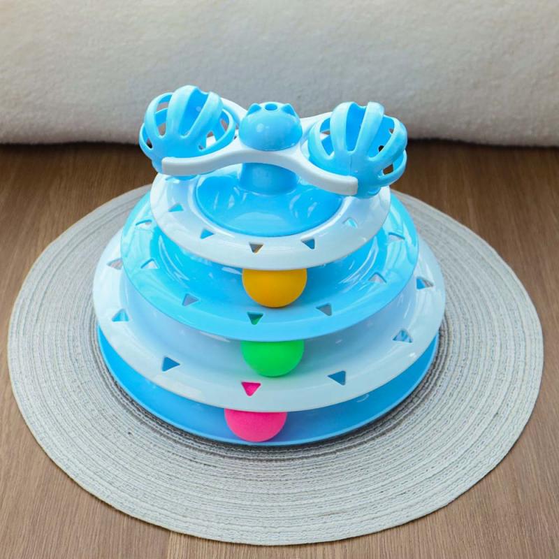 Unleash Joy Premium ABS Material, Spinning Balls Cat Toy For Active Indoor Cats