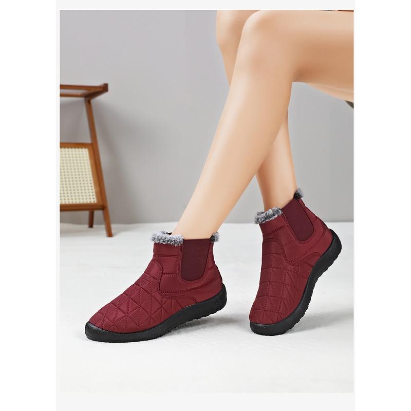 Cotton Shoes, Women's Fleece, Thickened Boots, High-top Soft-soled Snow Boots, Cold-proof and Warm Women's Boots, Comfortable Cotton Boots