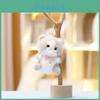 Cute Cat Plush Toy Keychain With Bow Decoration For Girls And Bookbags