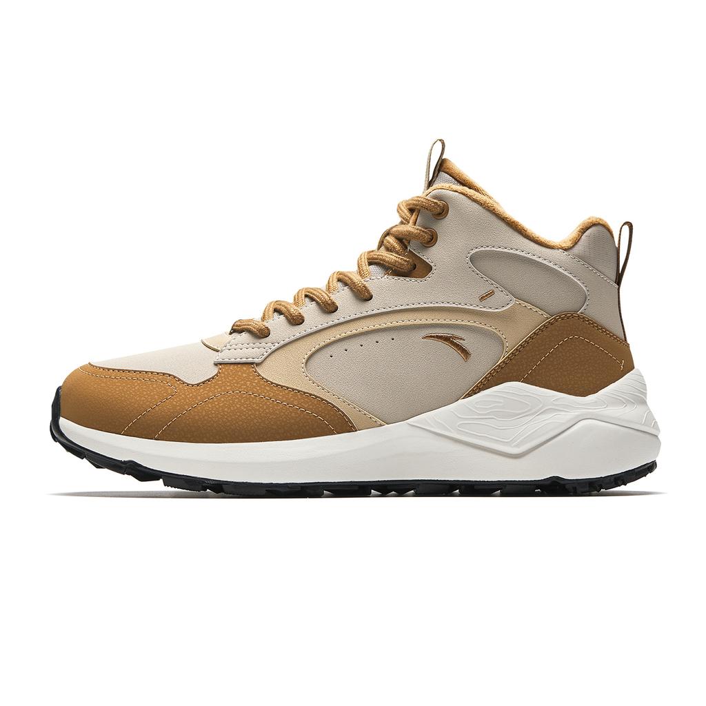 Anta Pedal Island Textile, Synthetic Leather Cushioning Slip Resistant Abrasion Resistant High top Casual Shoes Men's 912548922-1