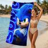 Beach Towel with Sonic the Hedgehog Pattern - Soft,absorbent,machine Washable Lightweight&Modern,swimming,Travel Essentials