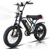 HITWAY New 20-inch European Stock 250W Motor 48V18AH Battery, 20-inch Wide Tires, Mountain Off Road All Terrain Electric Bicycle