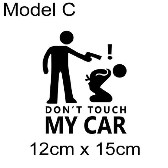 Car Sticker Dont Touch My Car Decor Decal Vinyl Cover Creative Funny Auto Exterior Decoration Motor Door Side Window Accessories