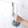 Stainless Steel Hook Double Hook Free Punching Kitchen Bathroom Cabinet Door Without Trace Hook Towel Storage Punch-free Hanger