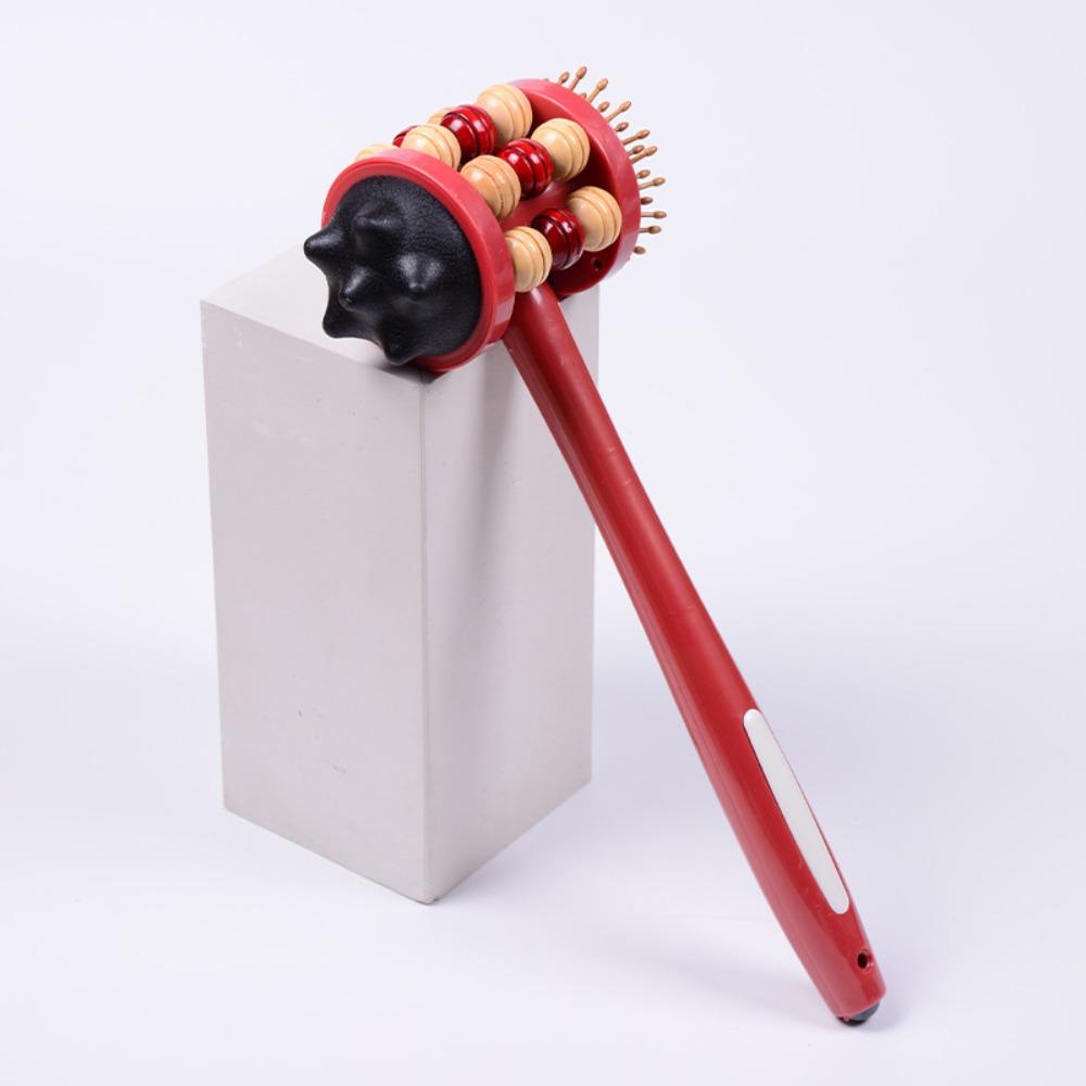 Çift Taraflı Masaj Vurma Sırt Vurma Vurma Vurma Akupunktur Noktası Meridyen Vurma Çubuğu El Tipi Rulo Masaj Vurma