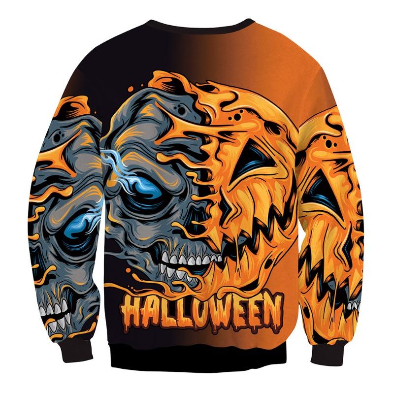 Halloween Hot Street Casual Top Funny Balloon Three-dimensional Print Sweater
