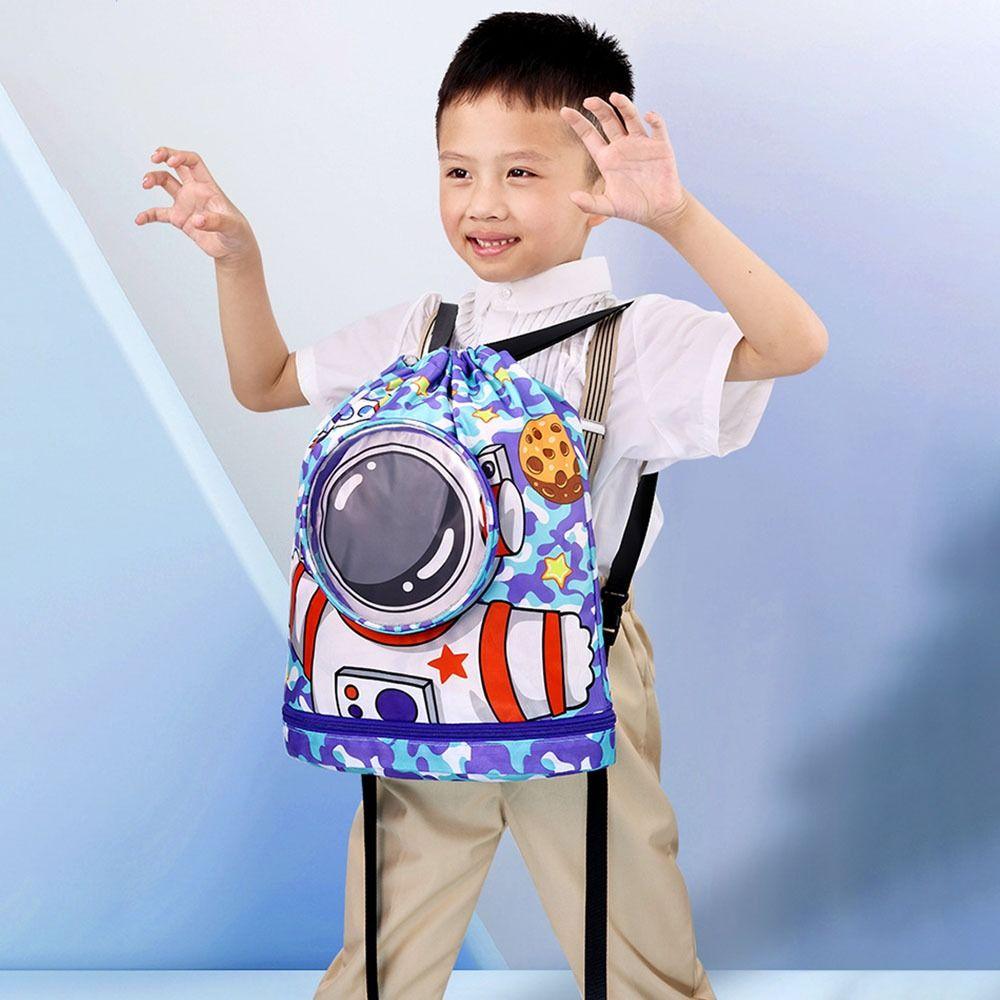 Dry Wet Separation Children's Swimming Bag Waterproof Toiletry Storage Bag Beach Backpack  Boy Girl