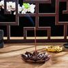 Sandalwood Line Incense Plate Home Decor Incense Burner Buddhism Lotus Incense Holder Joss-stick Inserted