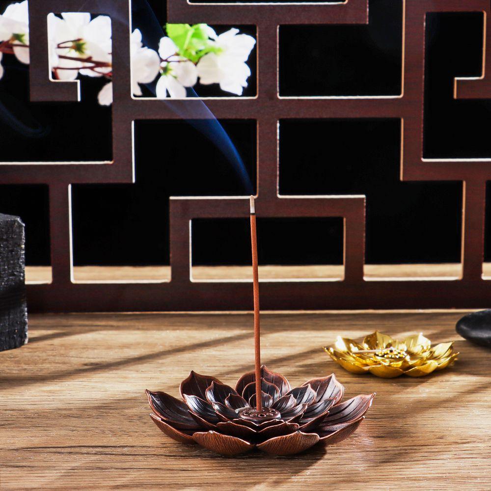 Sandalwood Line Incense Plate Home Decor Incense Burner Buddhism Lotus Incense Holder Joss-stick Inserted