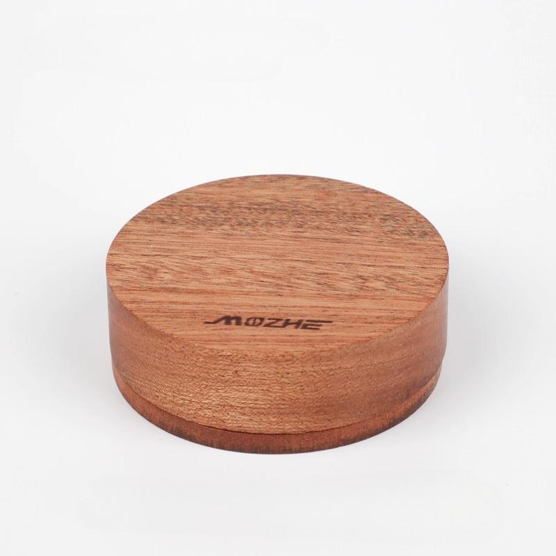 Coffee filter paper storage box Italian coffee round 51/53/58mm universal solid wood filter paper dust box