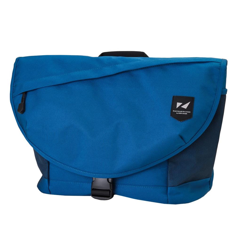 ZERO CRASH A4 Messenger Large Crossbody Shoulder Bag Men's Bag, Capacity, Water-Repellent, Lightweight, [12-1709K] (Blue)