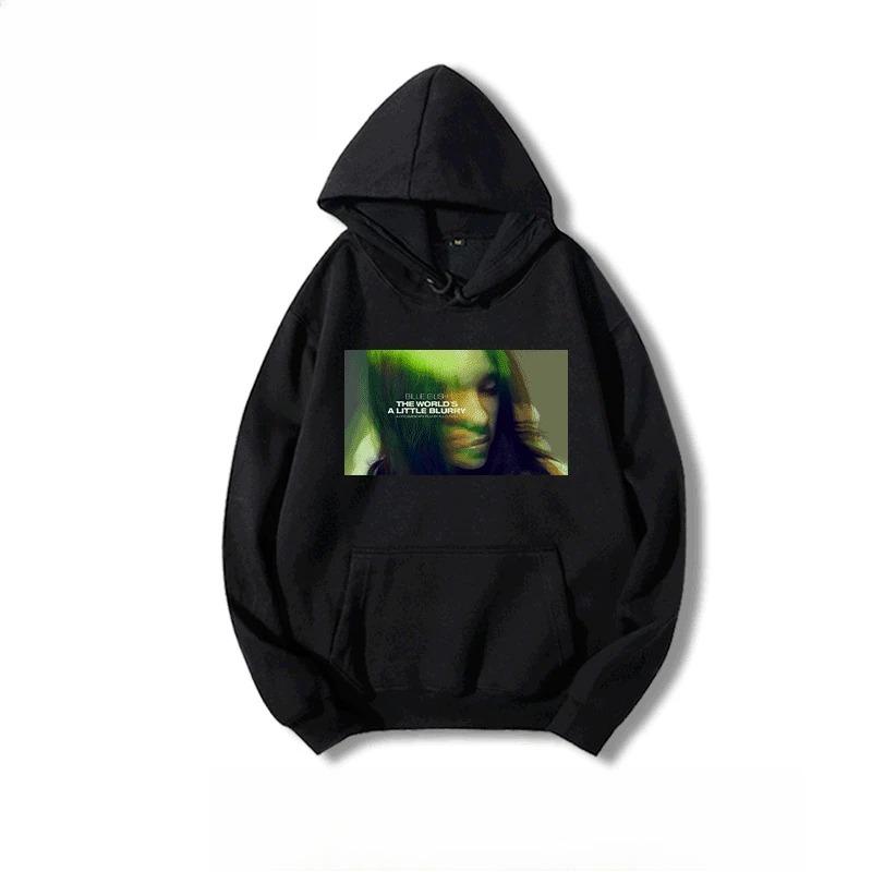 

Hip-hop Rap Figure Singer Graphic Print Hoodie Loose and Male and Female Street Oversized Hoodie Trend S