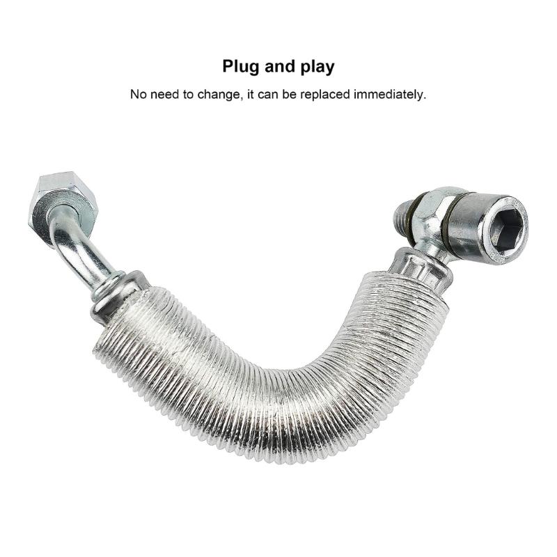 Car Engine Turbocharger Oil Coolant Line Return Hose Water Pipe Compatible for 55568031 55571900 Ensures Optimal Cooling
