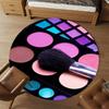 1pc Makeup Palette Brush Round Chair Mat Office Area Rug - Non-Slip, Floor Mat for Office, Bedroom, and Indoor Decor P127292