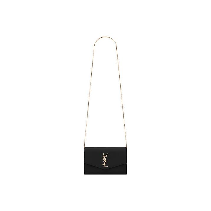 Saint Laurent Uptown Wallet On Chain Nero Women Shoulder_bags Black 607788-1GF0J-1000