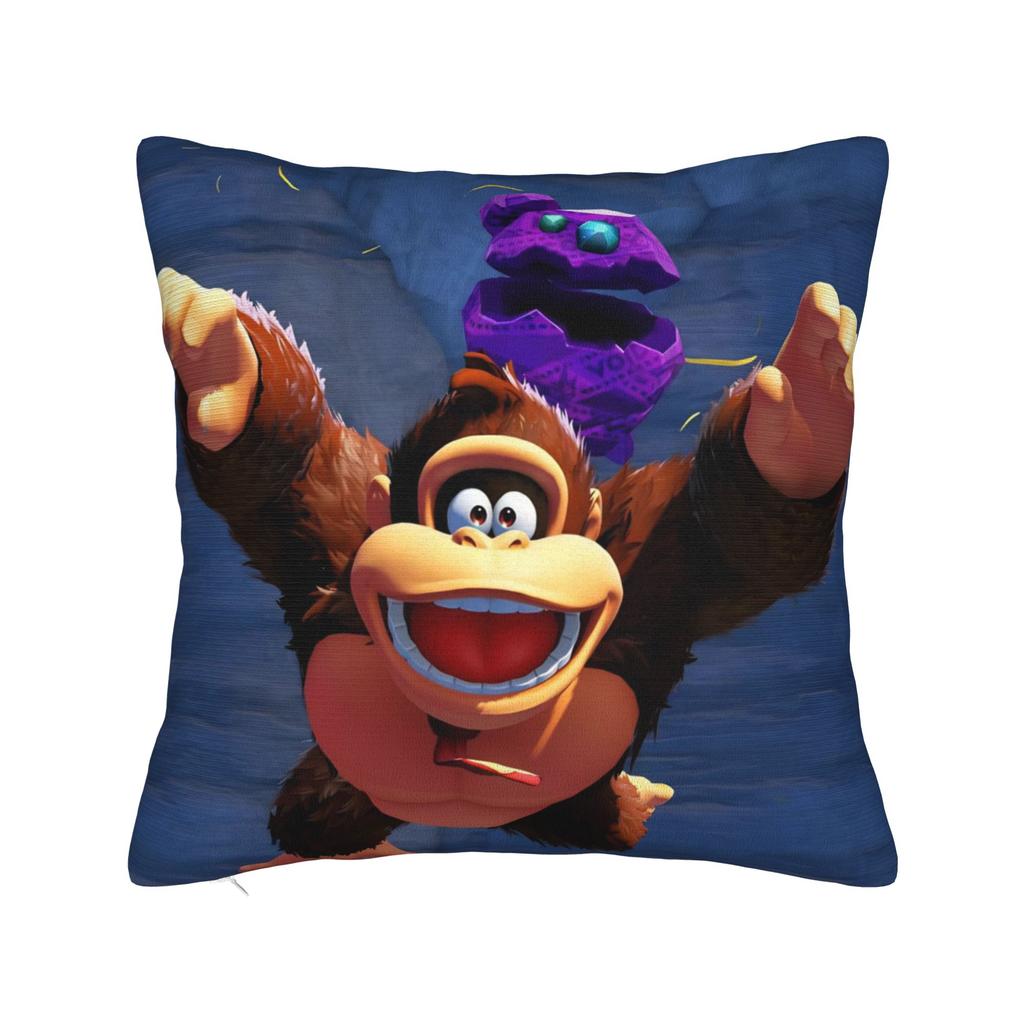 Decorative Pillowcases Donkey Kongs Bananza Games Merch Home  Throw Pillow Case Cover Drop Shipping Multiple Sizes