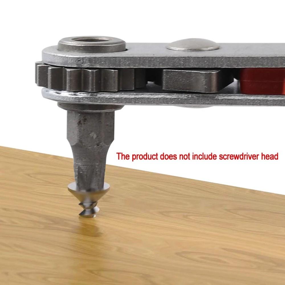 2pcs Mini Ratchet Wrench Screwdriver Set 90 Degree Offset Screwdriver Handle