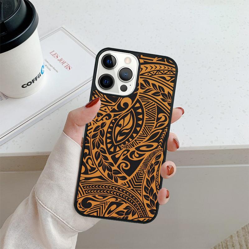 Maori Tribal Samoan Polynesian Phone Case For iPhone 17 Air 16 15 14 Plus 11 12 13 Pro Max Shell Cover Coque