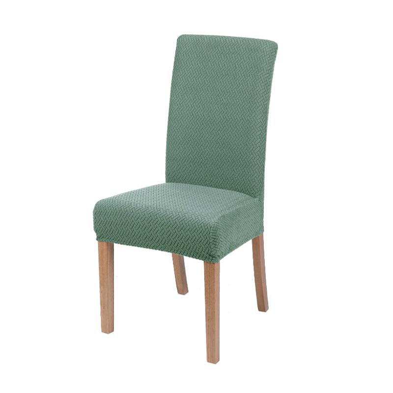 

Еластичні оксамитові чохли на стільці Міцні зносостійкі сучасні чохли з Т-подібною подушкою та сучасним дизайном для обідніх стільців 1pc зелений