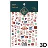 Lovely Strawberry Rabbit Cartoon 5D Embossed Reliefs Self Adhesive Nail Art Decorations Stickers 3D Manicure Decals