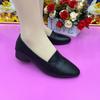 Spisse Doudou-sko damesko vår 2025 nye allsidige franske grunne munn skinnsko myk såle mykt skinn morssko