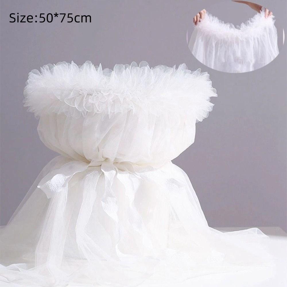 Gift Decoration Flower Wrapping Yarn Solid Color Decoration Wrapping Yarn  Bouquet