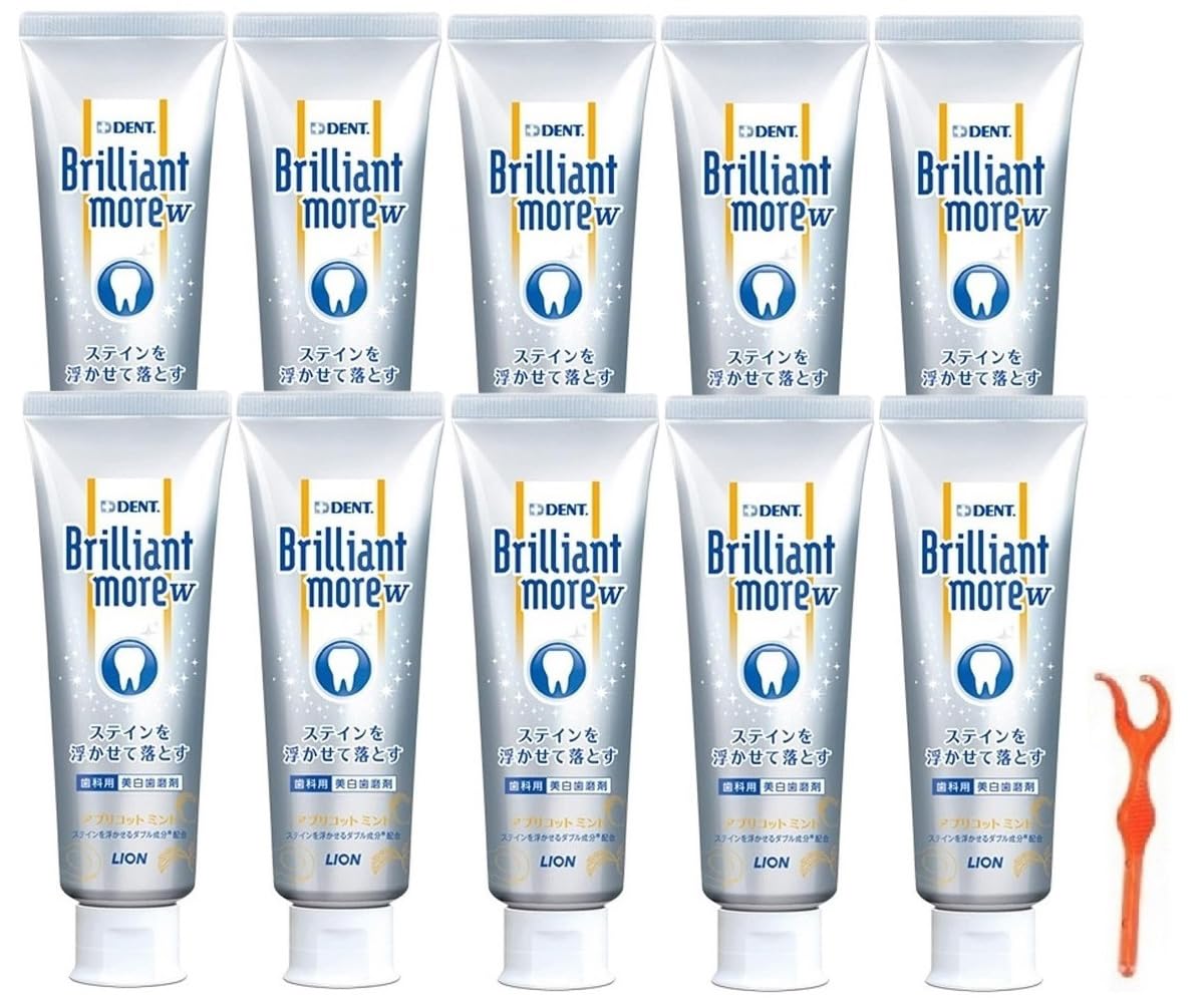

Brilliant More Double Apricot Mint 10 штук more Эксклюзивный стоматологический продукт Whitening Trial product Ultra Floss S 1 штука (90г) [Блестящий w] +
