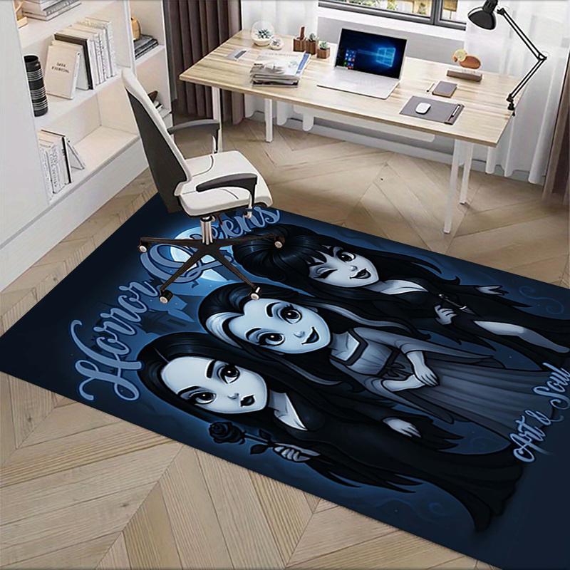 Horror Queens Office Chair Mat: Gothic Home Decor, Sofa Carpet, Office Rug Gift for All Rooms