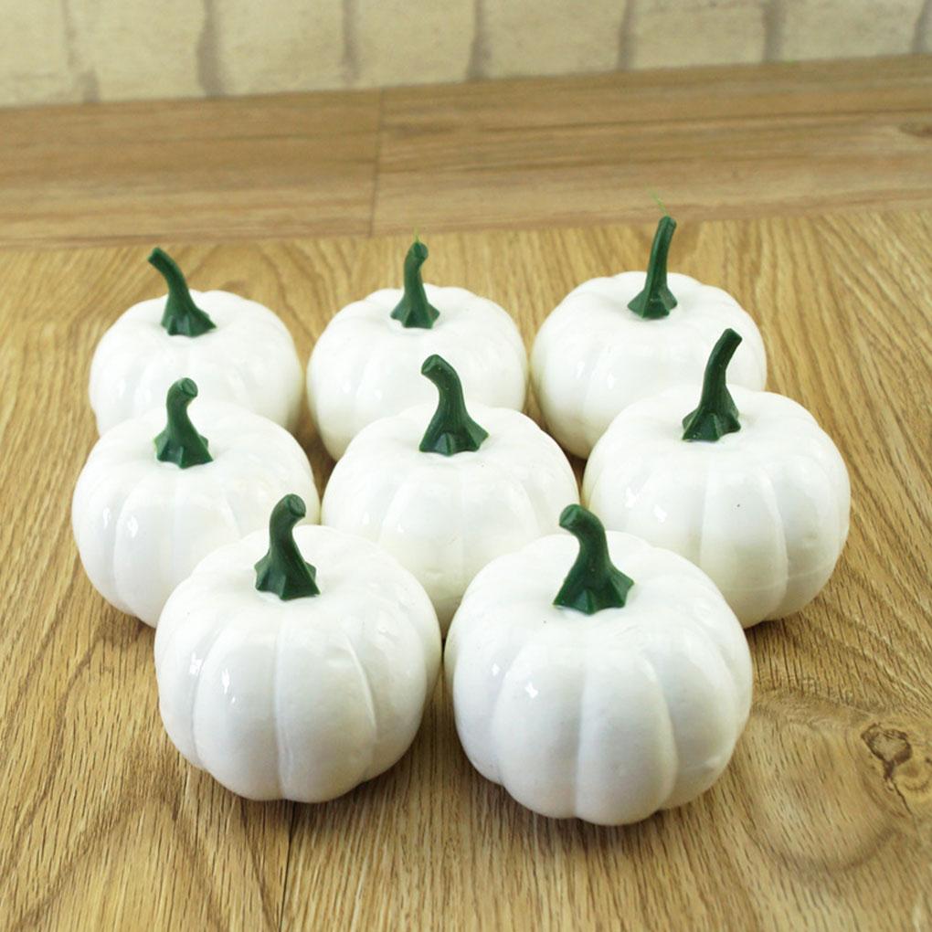 Halloween Artificial Mini Foam Pumpkin Simulation Props Party Decor 6/8/12Pc/Set