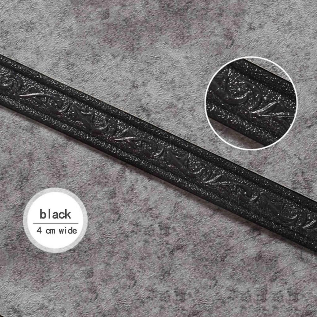 Self-adhesive Painting Frame Decoration 230cm Edge 3D PE Material Wall Border Waist Line DIY Wall Skirt Edge Decoration Strip