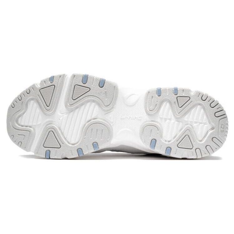 Li-Ning New Path Shock Absorbing Wear Resistant Rebound Low Top Sports Casual Shoes Men Sneakers Gray Blue AGLS049-1