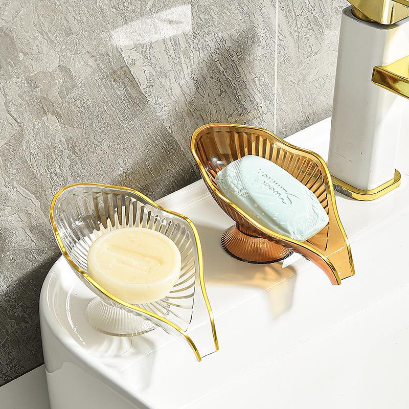 Luxury Freestanding Bathroom Soap Holder - Water-Draining Storage Rack