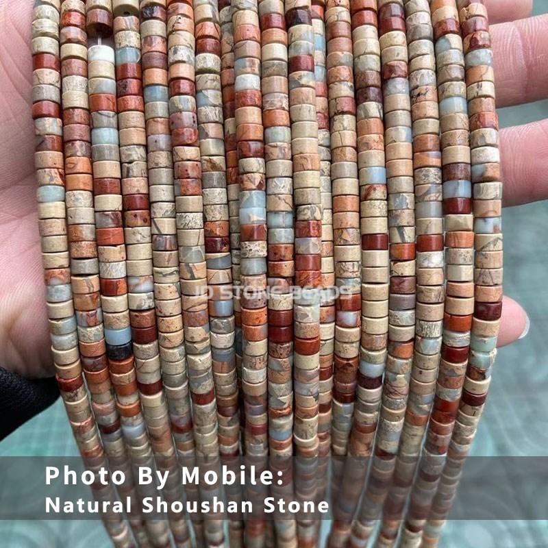 4x2mm Natural Pink Opal Turquoise Jasper Rondelle Beads Cylinder Flat Loose Spacer Bead For Jewelry Making Diy Bracelet Necklace