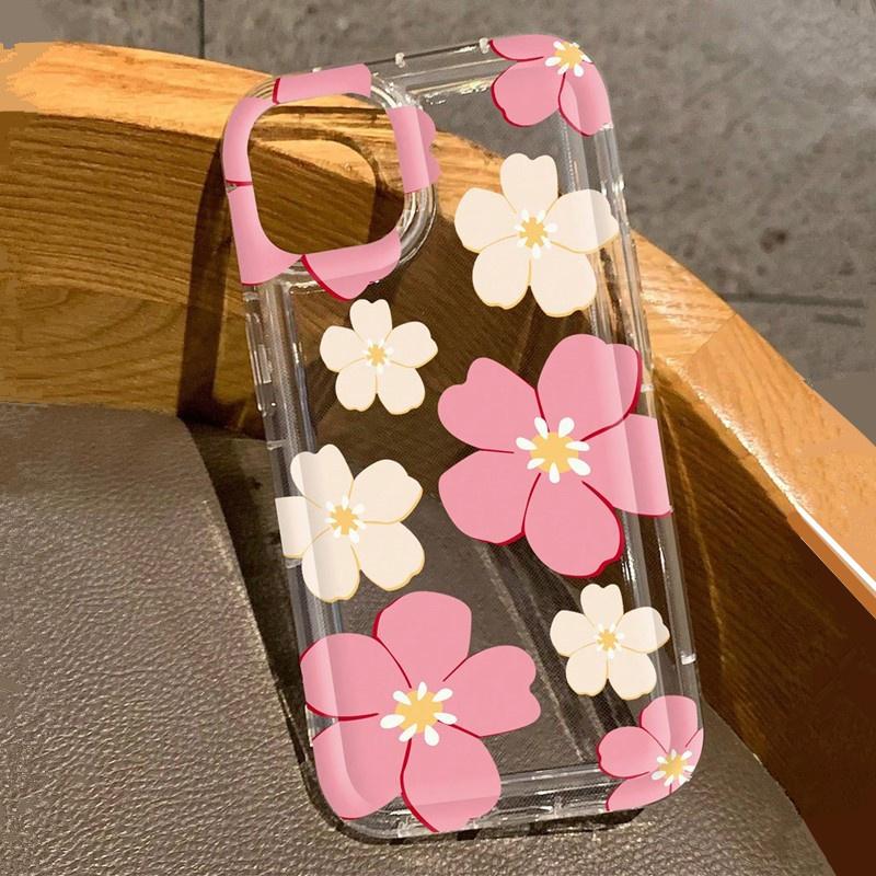 Summer Colorful Flower Case For iPhone 13 12 11 14 Pro Max X XR XS 7 8 Plus SE2 Shockproof Cover For iPhone 15 Pro Max Cases