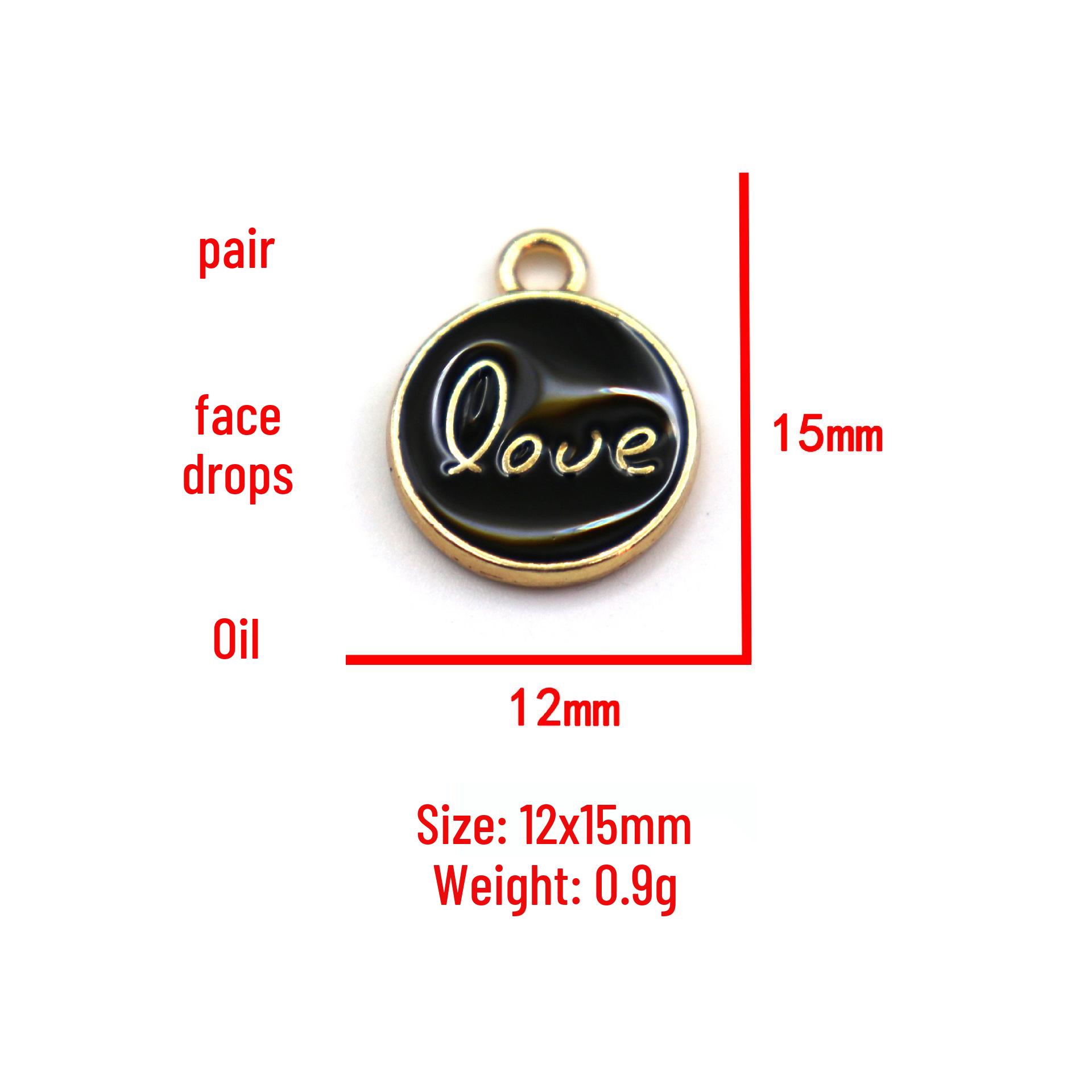 

Multicolor Heart Tag Drip Oil Earrings & Necklace Set