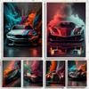Classic Colorful Modern Futuristic Cars Canvas Panting Cool Supercar Posters and Prints Wall Art for Living Room Boys Home Decor No Frame