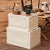 Faltbare Outdoor-Camping-Aufbewahrungsbox mit Holzdeckel