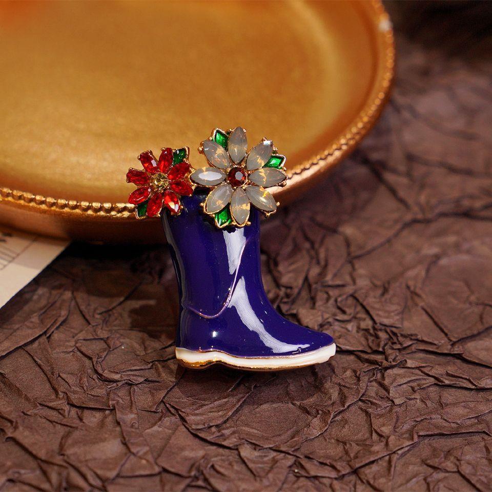 

Винтажная женская мужская модная эмалевая брошь-булавка в виде дерева, корзины, цветка, элегантная женская ретро изысканная капля масла, значки, аксессуары, подарок