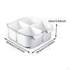 Divided Drain Basket Serving Tray Space Saving Vegetable Washing Colander Bowl