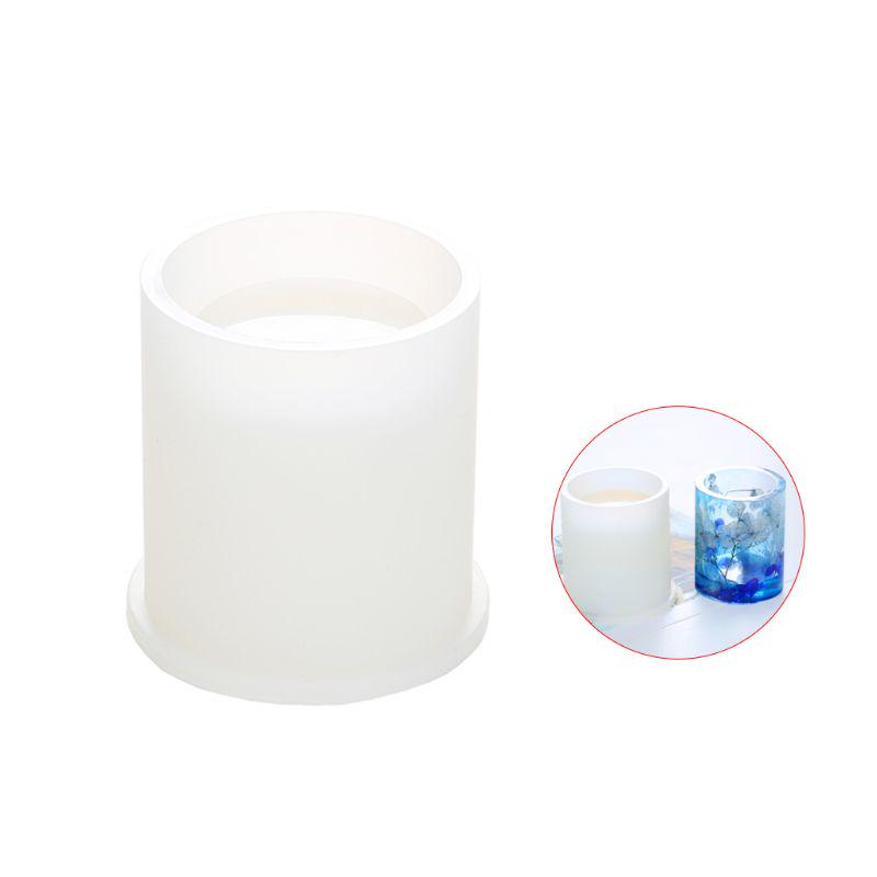 Water Cup Silicone Mold Crystal Epoxy Resin Casting Mold Pen Brush Holder Mold