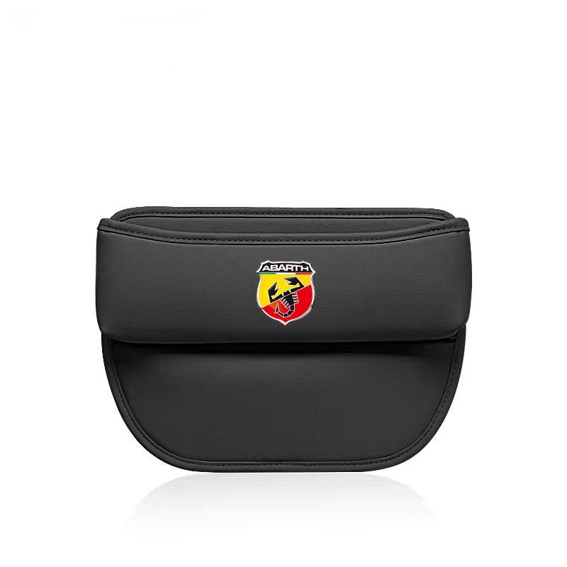 

Car Slit Box Organizer PU Leather Car Seat Crevice Gap Storage Bag For Fiat Abarth 595 Abarth 500 abarth 124 spider чёрный