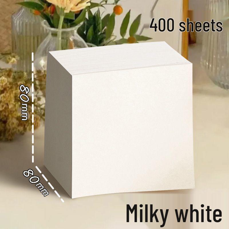 Muji Style Small Square Extra Thick Tearable Blank Notepad