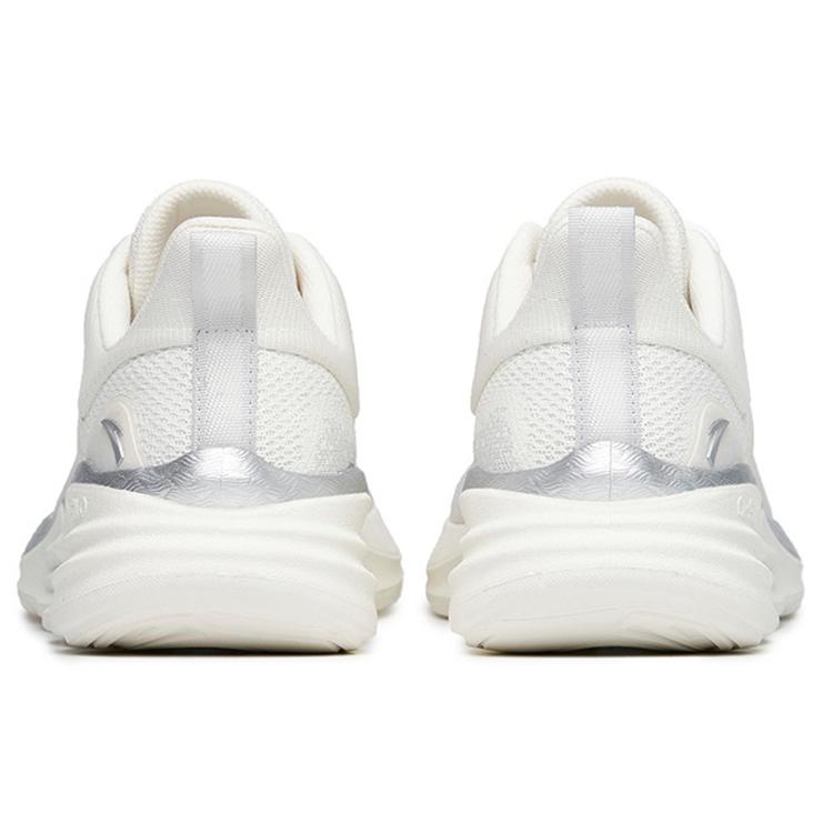 Anta Comprehensive Training Collection Cushioning Breathable Lightweight Low Top Running Shoes Men's White Silver 912217704-1